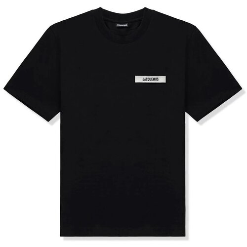 JACQUEMUS Majice s kratkimi rokavi 245JS208-2125 Črna Slike