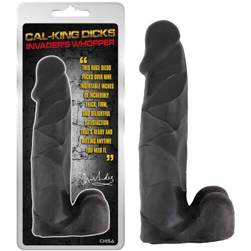  Invader&amp;#039;s Whopper Veliki dildo, Crni, 36 cm Slike