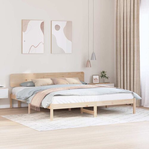  Krevetna konstrukcija Prirodna 180 x 200 cm Čvrsto borovo drvo Cene