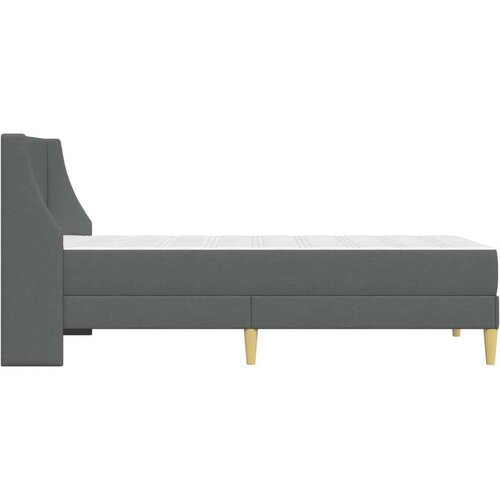  Okvir kreveta s madracem Zidne Tamno siva 90 x 200 cm tkanina - Tamno siva 90 x 200 cm Slike