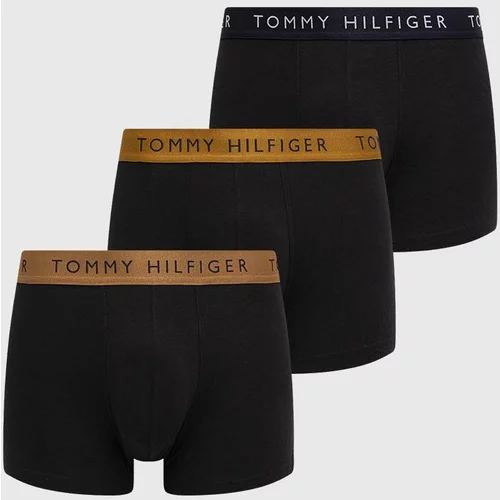 Tommy Hilfiger Boksarice 3-pack moški, črna barva