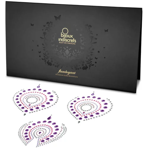 Bijoux Indiscrets Set intimnog nakita Sparkling Diamonds - 3 dijela (rozo-ljubičasta)