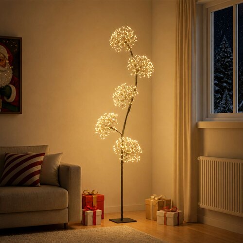  LED božićno drvce u obliku slova S 2 kom. Bijela Slike