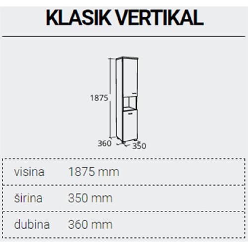 Pino Art ormarić Klasik VERTIKAL Slike