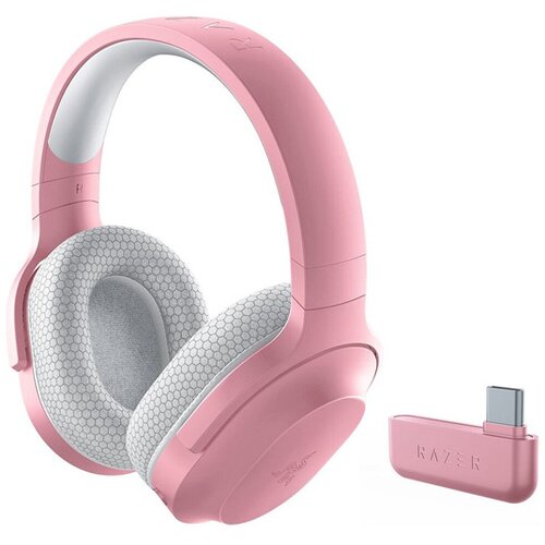 Razer slu&amp;scaron;alke barracuda x wireless quartz (2022), roza Slike