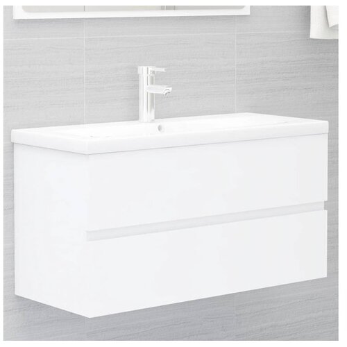  Omarica za umivalnik bela 90x38,5x45 cm iverna plo&scaron;ča Cene