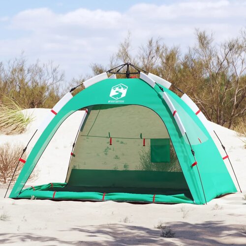 VidaXL &amp;Scaron;otor za plažo za 2 osebi zelen za hitro postavitev vodoodporen Slike