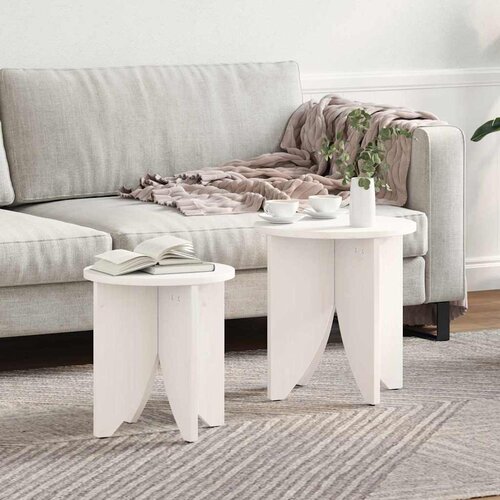  Kava Stol 2 pcs Bijelo Cene