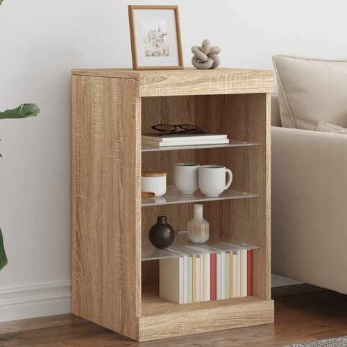  The Living Store Komoda z LED lučkami sonoma hrast 41x37x67 cm - Komoda, (21442411) Slike