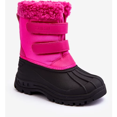Big Star Children's Velcro Snow Boots Fuchsia