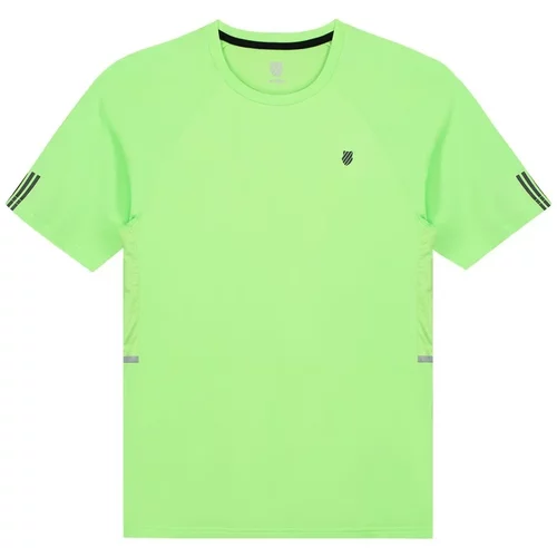 K-Swiss Pánské tričko Hypercourt Crew 2 Soft Neon Green XL
