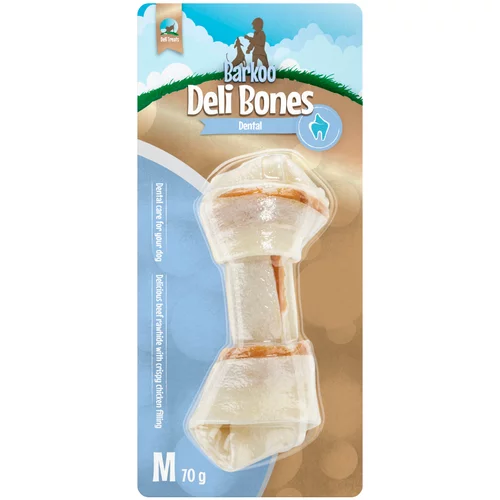 Barkoo Deli Bones Dental zaviti - M, 3 kosi po 14 cm (210 g)