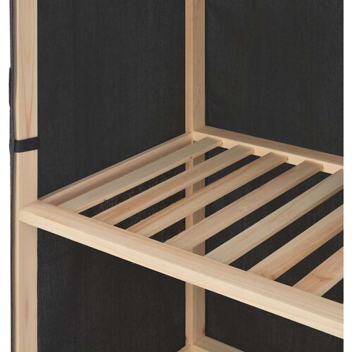  Ormar od tkanine 110 x 40 x 170 cm sivi Slike