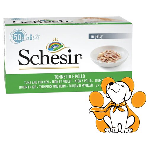 Schesir multipack Tuna With Chicken 6x50g, Vlažna Hrana Sa Tunom i Piletinom Cene
