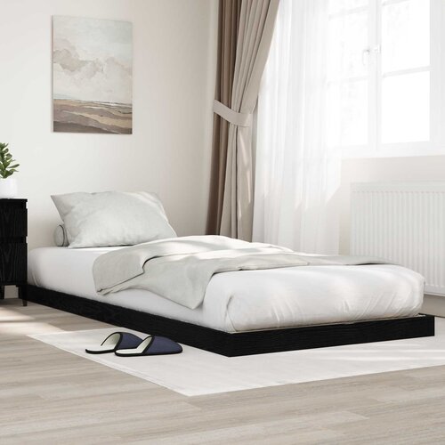  Krevet s daskama Crni hrast 80 x 200 cm Konstruirano drvo Cijene