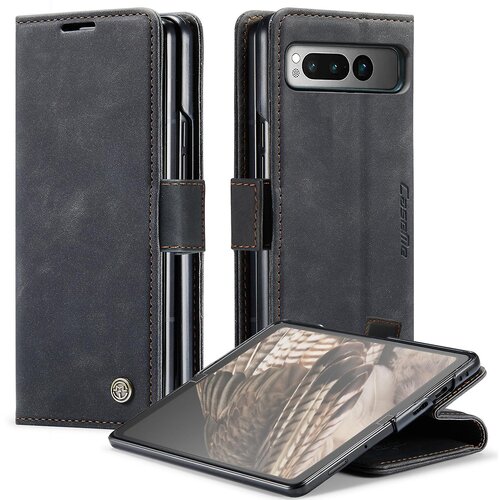 INORCO Torbica denarnica za telefon iz PU usnja za Google Pixel Fold, stojalo za pametni telefon, (22032963) Slike