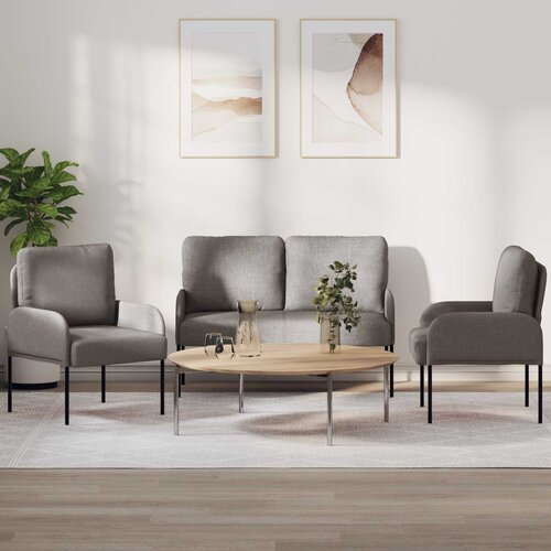  Setovi sofa 3 pcs Sivo-smeđa 115 x 56 x 80 cm Šperploča Cene