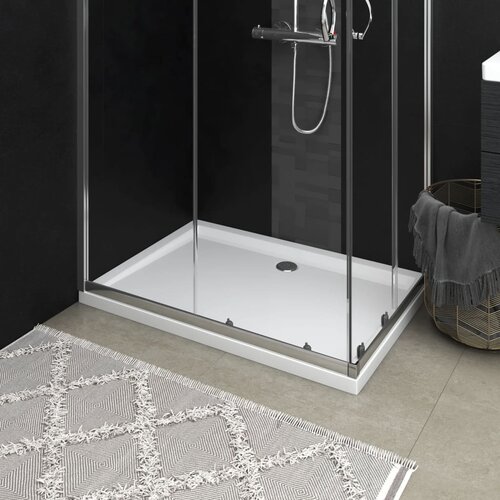 vidaXL Pravokutna ABS tuš-kada bijela 70 x 100 cm Cijene