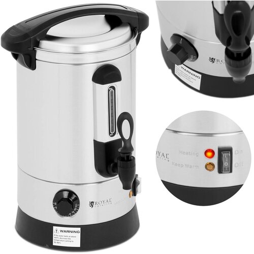 Royal Catering grelnik vode dvostenski jeklen 6,5L 1500 W, (21098061) Cene