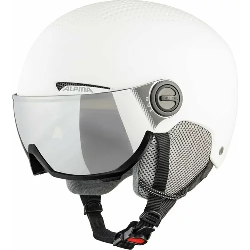 Alpina Arber Visor Q-Lite Ski Helmet White Matt M Smučarska čelada