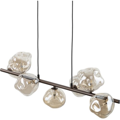  Visilica na sajli LAVA 7xG9/8W/230V bronza/dimljeno bež Slike