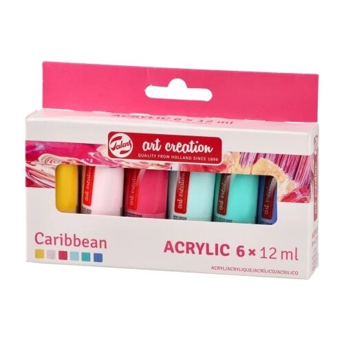 Royal Talens Art Creation acrylic, akrilna boja, set 6K, caribbean set, 6 x 12ml Cene