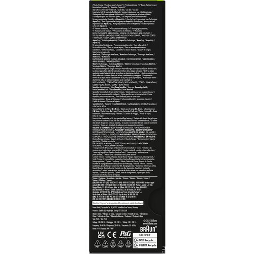 Braun Gillette Labs Body + Intimate i7, Trimmer Brijac za tijelo namijenjen mu&amp;scaron;karcima Slike