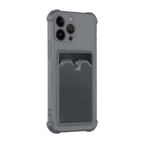  silikonska futrola clear sa dzepicem za samsung S916 galaxy S23 plus siva Slike