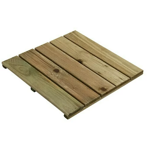 x drvena pločica (Bor, Zelene boje, 50 50 cm)