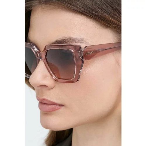 Guess Sunčane naočale za žene, boja: bež, GU7896_5347F