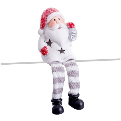 Casa Selecci&amp;oacute;n Crveno-bijeli svjetlosni ukras s božićnim motivom Santa Claus &amp;ndash; Slike