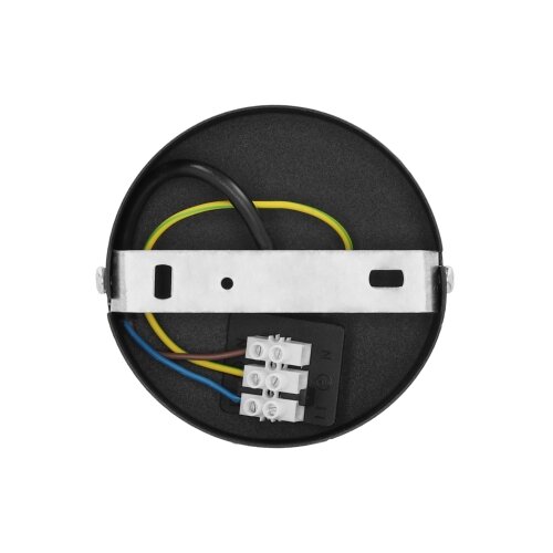 plafonska svetiljka borho 1xE27/60W/230V, prečnik 50 cm, crna/juta Slike