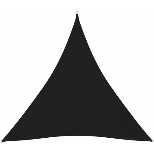 vidaXL Senčno jadro oksford blago trikotno 3,6x3,6x3,6 m črno