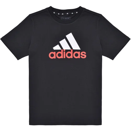 Adidas Essentials Two-Color Big Logo Cotton T-Shirt Crna