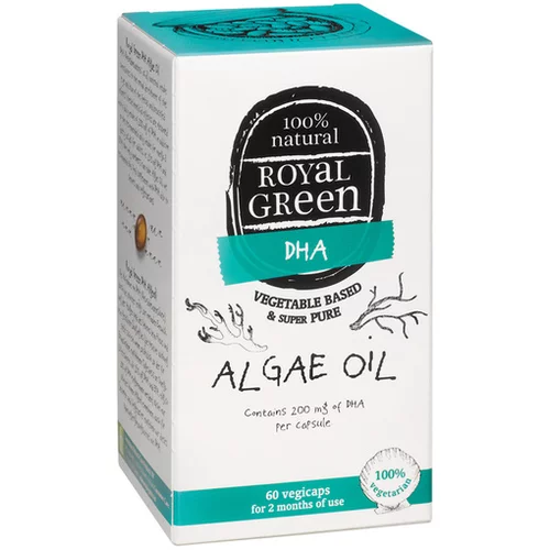 Royal_Green ROYAL GREEN DHA Omega-3 olje alg, Algea oil, 60 gelkapsul,