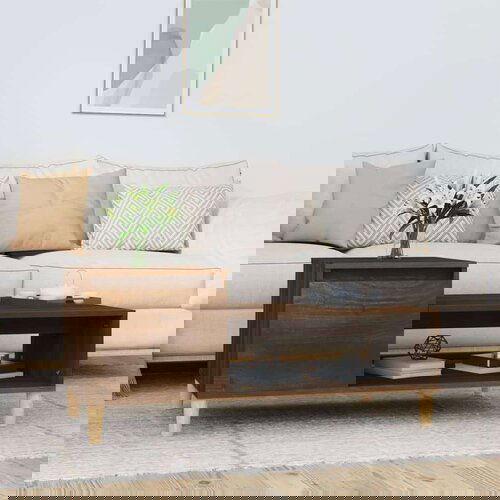  Klubska mizica Rjav hrast 100x50x45 cm inženirski les, (20714217) Cene