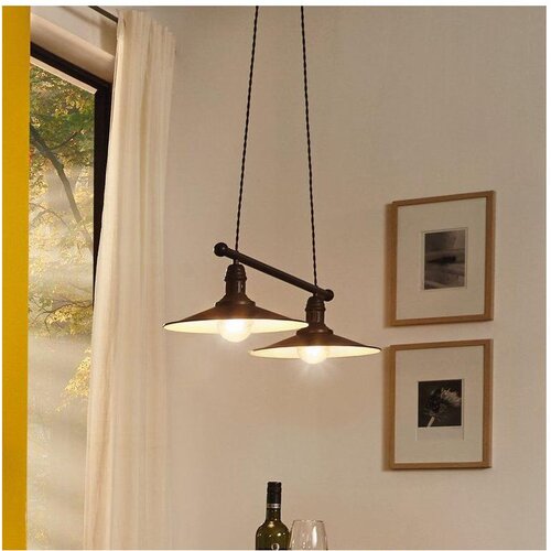 Eglo 49457 - visilica na sajli stockbury 2xE27/60W/230V Cene