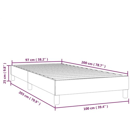  Okvir za krevet s oprugom tamnoplavi 100x200 cm bar&amp;scaron;unasti Slike