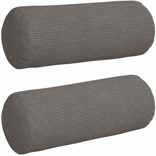 vidaXL Blazine 2 pcs Svetlo siva &Oslash; 15 x 40 cm Žametna tkanina, (5000111711) Cene