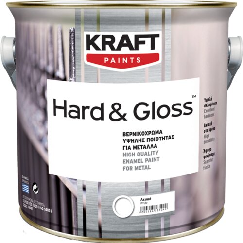Kraft hard&gloss bela 650ml emajl za metal i drvo Cene