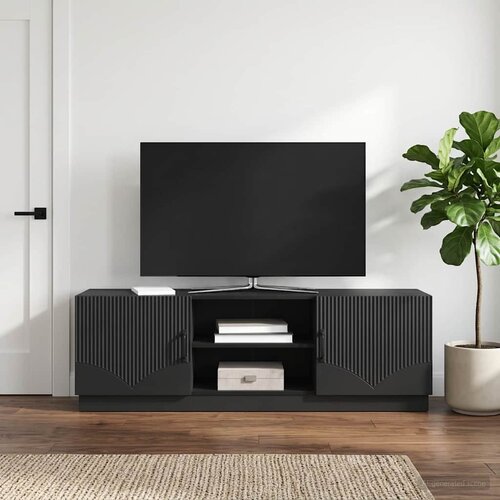 TV ormar Crna 150 x 31 x 47 cm Konstruirano drvo Cene