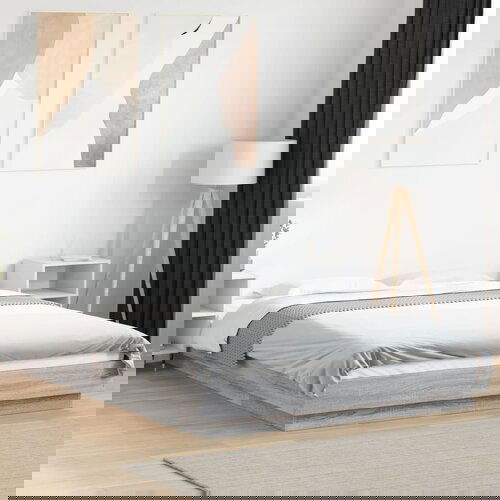 Furnova Posteljni okvir siva sonoma 140x200 cm inženirski les, (21935991) Slike