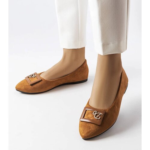 Gemre Brown ballerinas embellished with rhinestones Fleming Cijene