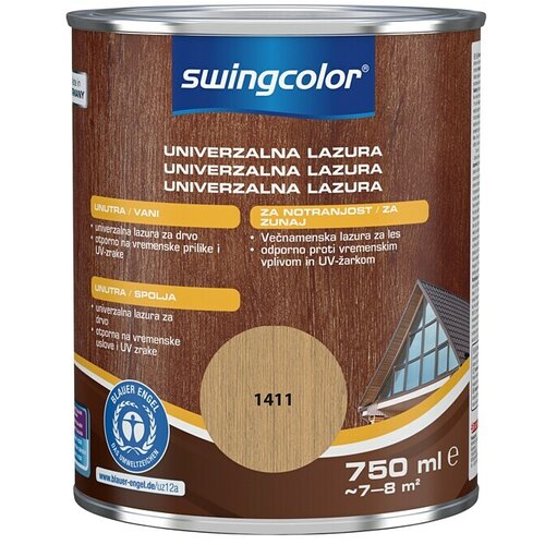 SWINGCOLOR Lazura za les (Bor, 750 ml, Svilnati sijaj) Cene