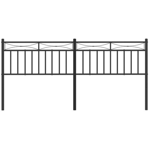  Metalno uzglavlje crno 193 cm Slike