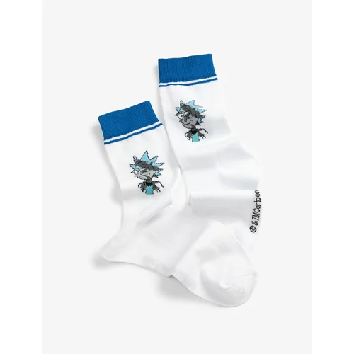 Koton Rick And Morty Socks Licensed Embroidered