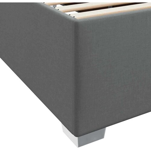 VidaXL krevetna konstrukcija ostalo tamno siva 120 x 190 cm tkanina Slike