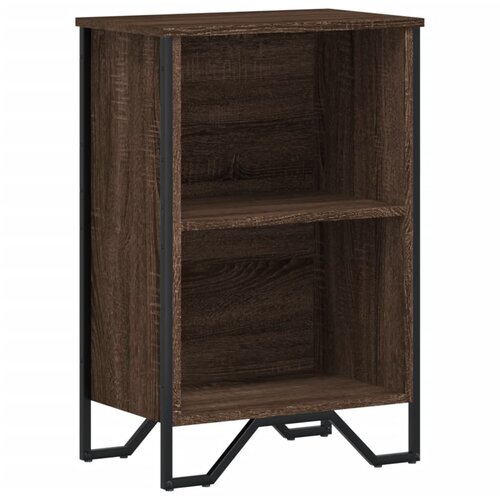 Maison Chic Knjižna omara - Knjižni regal rjavi hrast 50x31x74,5 cm inženirski les, (21726064) Cene