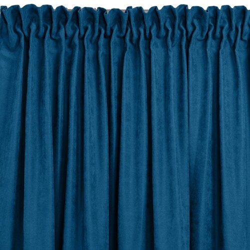  Curtain MILANA color indigo style classic dragon tape transparent 10 cm with fringe 3 cm chenille 420x300 HOMEDE Cene