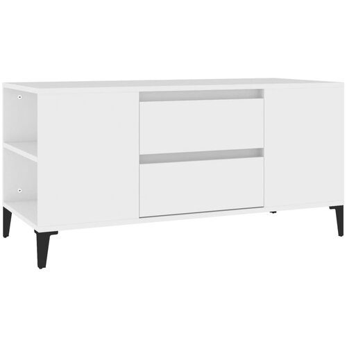 Maison Chic TV omarica - TV stojalo - Televizijska omarica bela 102x44,5x50 cm inženirski les, (21701650) Cene